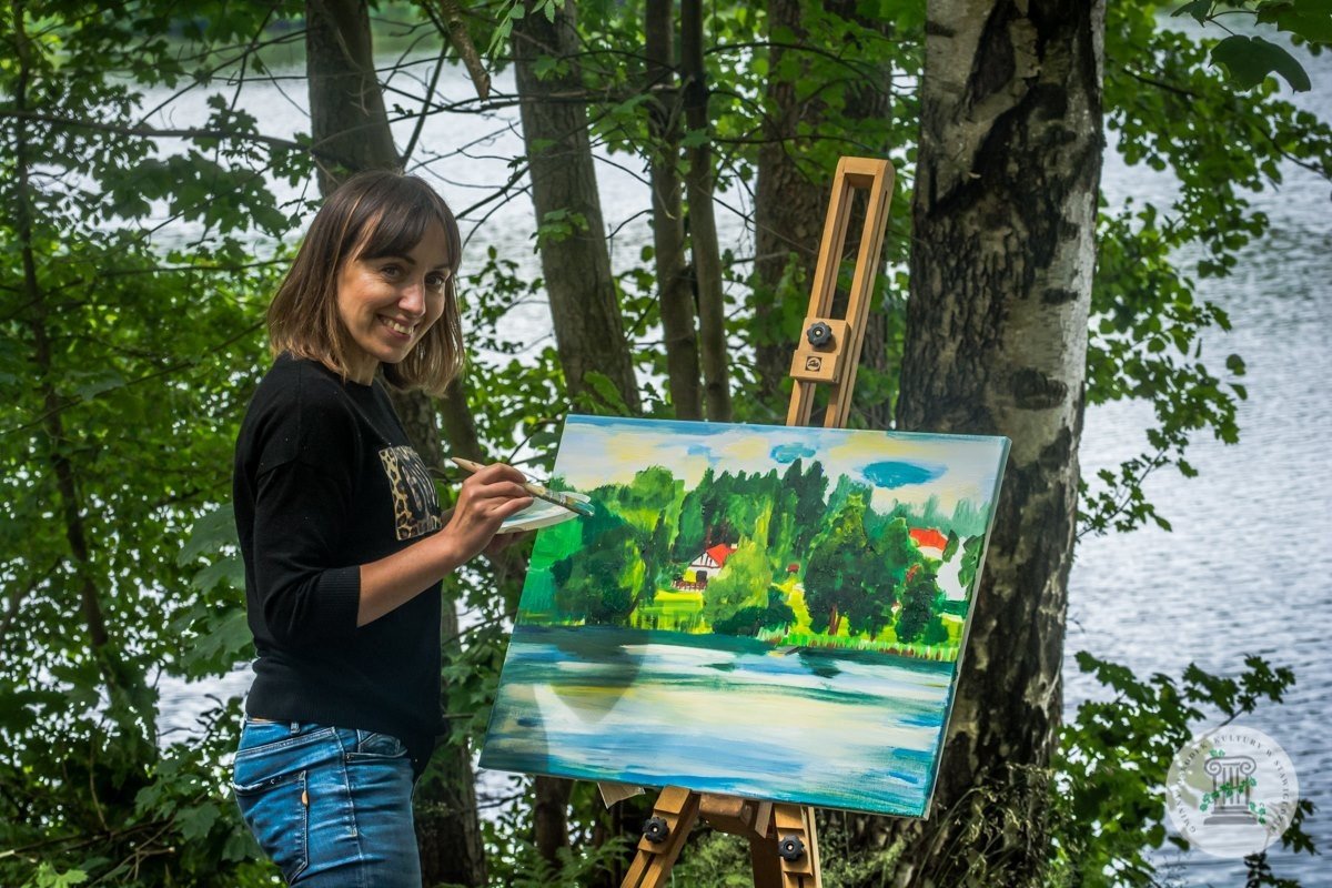 Plener malarski w Miodówku