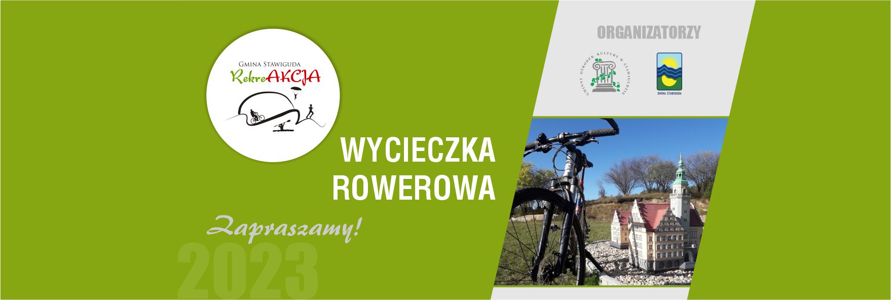 Wycieczka rowerowa realizowana w ramach RekreAKCJI/ 29.04.2023