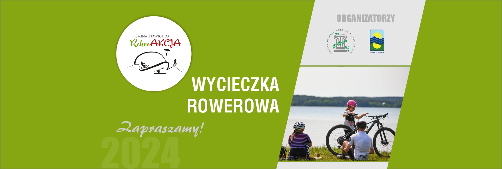 Wycieczka rowerowa realizowana w ramach RekreAKCJI/ Stawiguda- Pluski- Stawiguda
