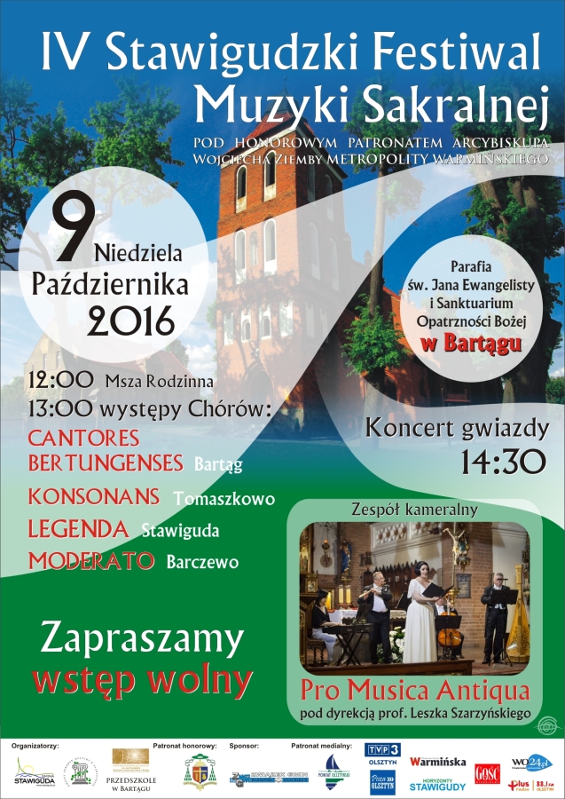 PLAKAT Festiwal muzyki sakralnej 2016 na strone