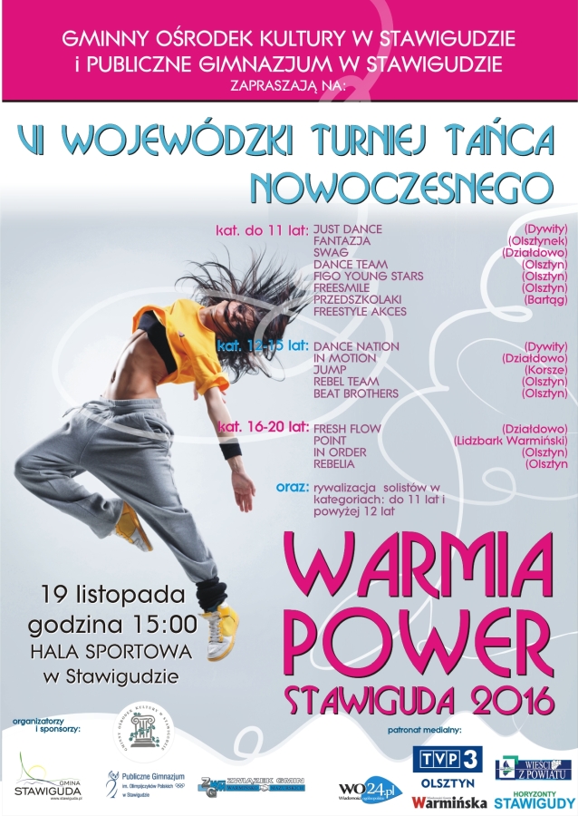 PLAKAT WARMIA POWER 2016 do druku