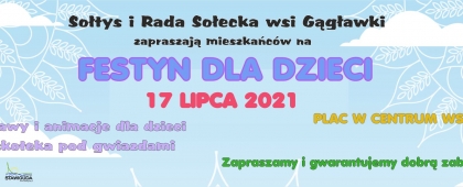 Festyn dla dzieci w Gągławkach